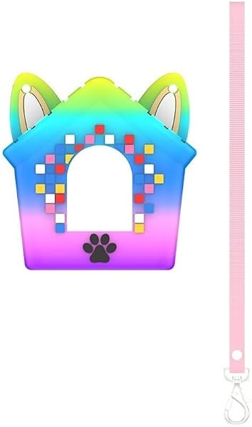 Coque en silicone pour chien Bitzee - Résistante aux chocs - Avec cordon de suspension, coque de protection anti-poussière - Housse en caoutchouc souple pour protection des jouets électroniques - 1