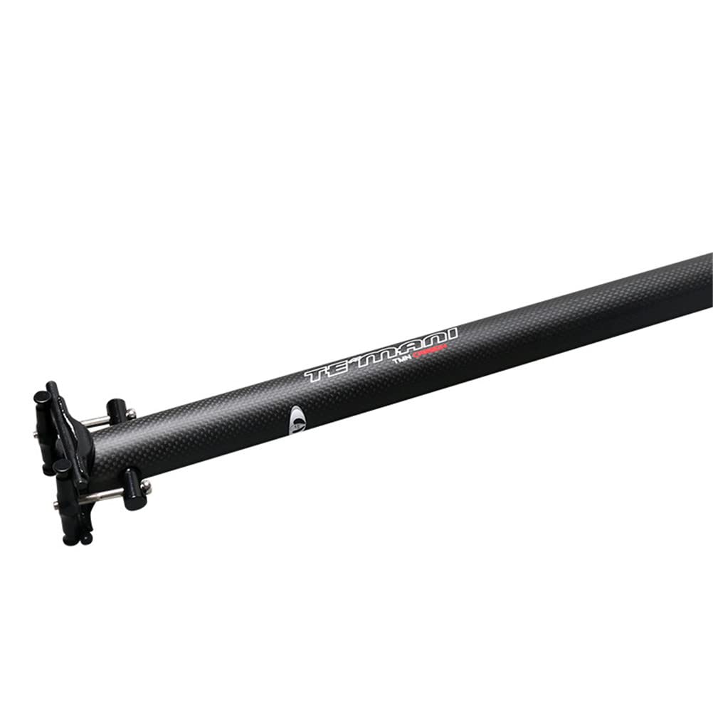 OYHN Vélo Tige de Selle en Carbone VTT Cyclisme MTB 33.9mm 34.9mm Vélo de Route 580mm avec Pince de Réglage vélo Pièces Tige,Rouge,33.9 * 580mm