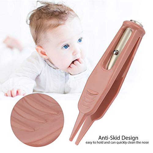 Reinigungspinzette Baby Kunststoff LED Pinzette mit Licht für Säuglinge Kinder Ohr-Nasen-Zange Körperpflege