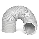 Tubo Salida Aire Secadora Ø100 mm x 3 Metros – Tubo Ventilación Flexible 100mm Blanco, Silencioso – Para Aire Acondicionado Portátil, Secadora y Ventilación | Fluvia