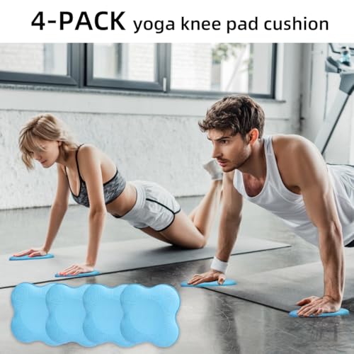 Image of 2-4 Pack Yoga Knee Pads, TPE Cushion for Pilates Exercise