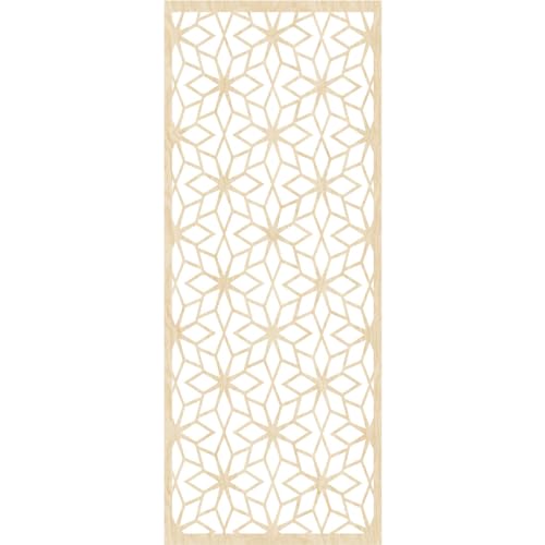 Image of 15 3 /8 inchW x 39 3 /8 inchH x 3 /8 inchT Lake Decorative Fretwork Wood Wall Panels, Birch