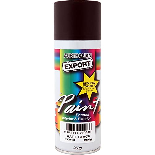 Australian Export Paint Spray 250 g, Black Matt