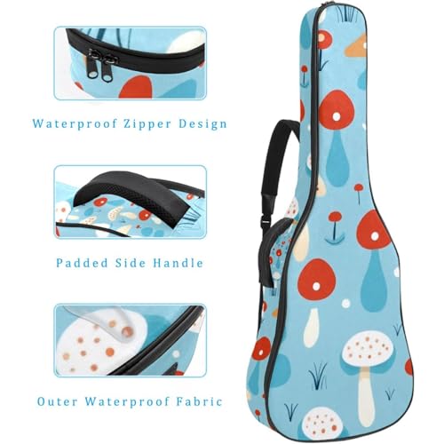 Housse guitare acoustique 40/41/42 pouces imperméable bleu