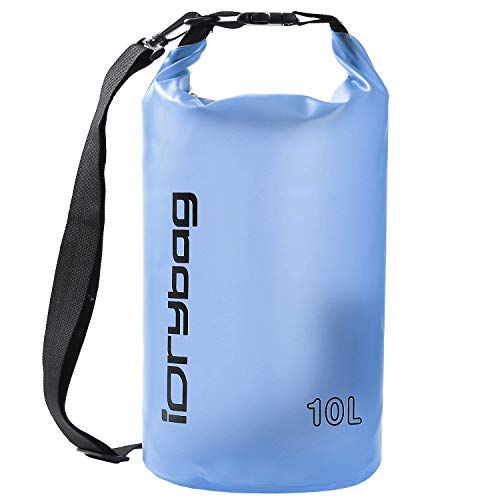 IDRYBAG Clear Dry Bag Waterproof Floating 2L/5L/10L, Lightweight Dry Sack Water Sports, Marine