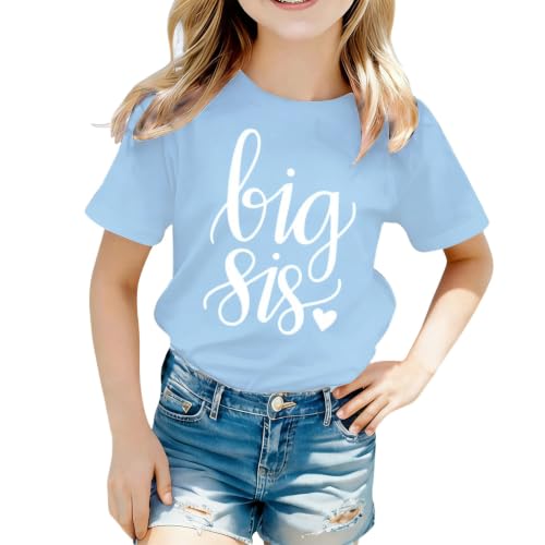 T-shirt fille pour l'école décontracté et doux à manches courtes