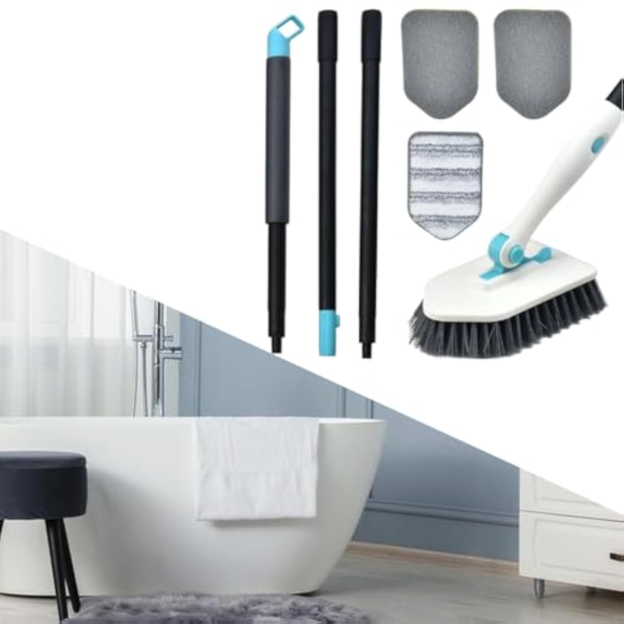 Detachable Stiff Bristles Cleaning Brush