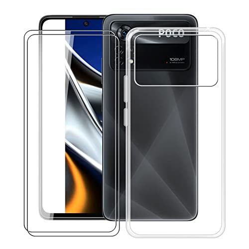 HHUAN Coque pour Xiaomi Poco X4 Pro 5G + Cover