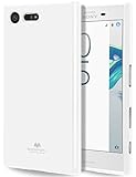 GOOSPERY Pearl Jelly for Sony Xperia X Compact Case with Screen Protector Slim Thin Rubber Case (White) XPXCPT-JEL/SP-WHT