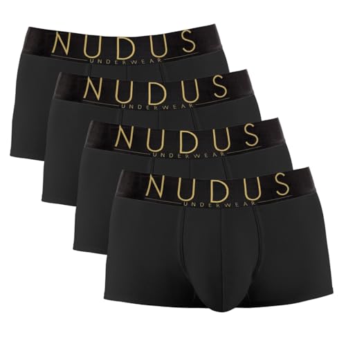 NUDUS Men's Cotton Underwear Pack of 4 Gift Box - Briefs - Trunks - Boxer Briefs