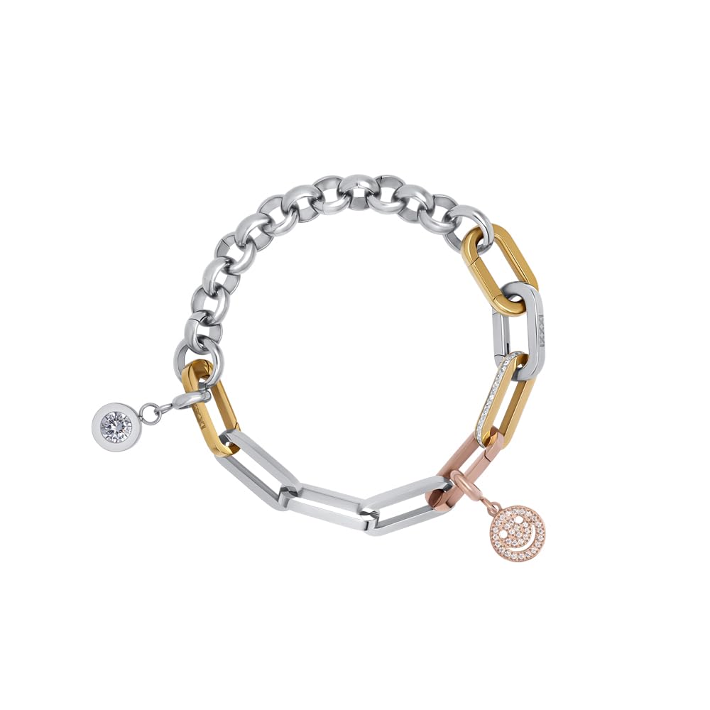 iXXXi Connect Zilver Seed Frame Bracelet, 18cm, Stainless Steel, No Gemstone
