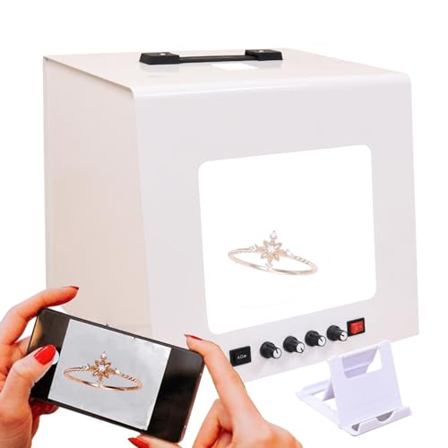Caja de luz fotográfica de precisión con tocadiscos eléctrico integrado 1