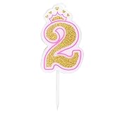 5.Nice Candles: hechas de cera sin humo de primera calidad, color dorado y apariencia moderna, le brindarán un cumpleaños o fiesta inolvidable.
