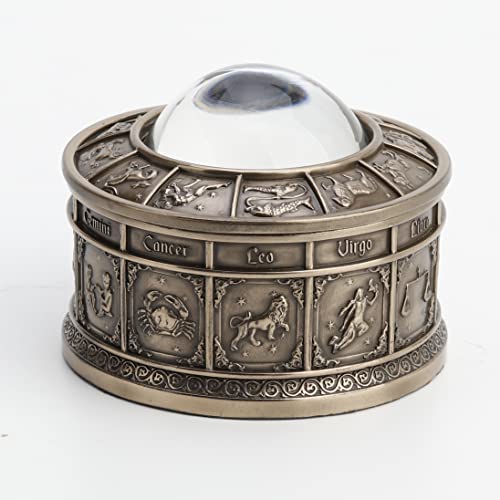 Caja Decorativa de Resina y Bronce 7 cm Alto miniatura 7