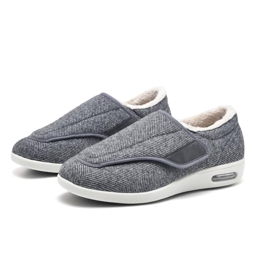 Zapatos Ortopédicos de Invierno para Hombre Y Mujer Calzado para Edemas para Personas Mayores Antideslizantes Fáciles de Cerrar con Espuma Viscoelástica (A11317)