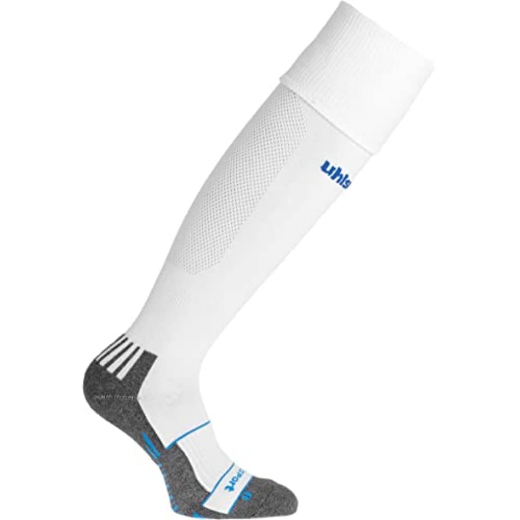 Uhlsport Unisex Team Pro Player Stocking Socks - White/Red, Size 41-44