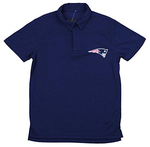 Outerstuff NFL Boy's Youth (8-20) Performance Polyester Polo Shirt, New England Patriots, X-Large (18)