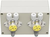 Vista 4 de KAMOER Bomba peristáltica de doble cabezal 12V DC, control de cabezal de bomba separado, caudal bajo 0.5-3.0 fl oz/min, velocidad ajustable, blanco