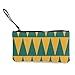 Produktbild Coin Purse Travel Makeup Pencil Pen Case with Handle Cash Canvas Zipper Pouch 4.7X8.50in,Circus Flags