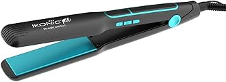 Ikonic 2 in 1 Straight n Curl Wide Hair Straightener (Wide - Black & Teal)