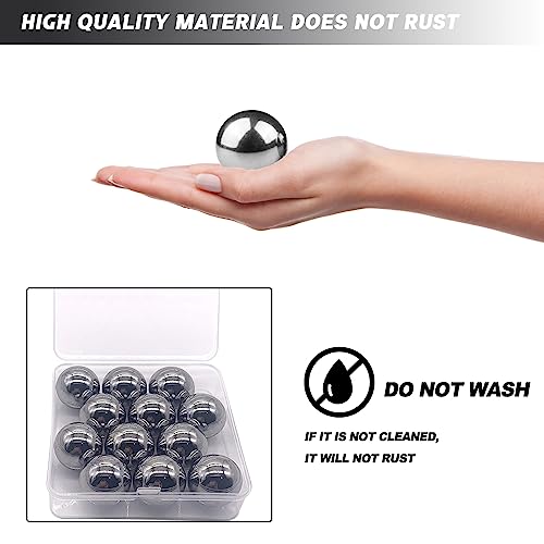 Image of 2pcs 1 inch Chrome Steel Bearing Balls 25.4mm Steel Ball Precision Bearings