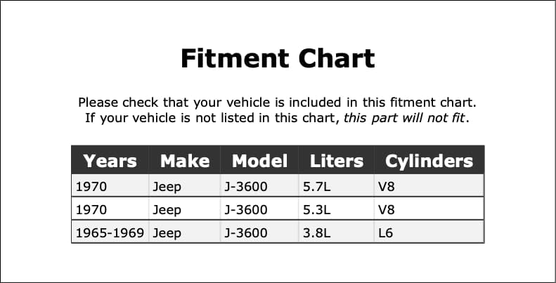 Miniatura 2 de Válvula PCV compatible con Jeep J-3600 1965 1966 1967 1968 1969 1970 PC-875956