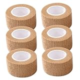 HOMSFOU 6 Rollen Selbstklebendes Anti rutsch band Breit Lang Hautfarben Elastisch Geräuschdämpfend Multifunktional für Möbelbeine und Fingerverband Rutschfest Bodenschonend
