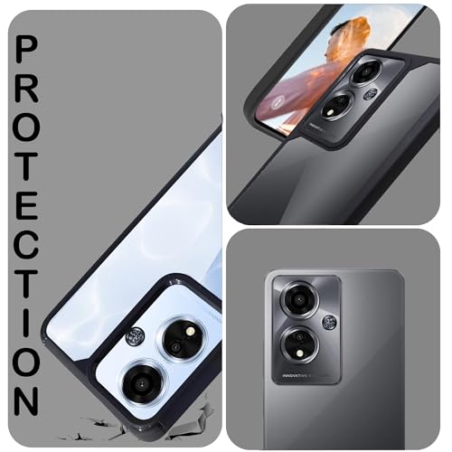 Image of A rtistque Hard Clear Back Cover Case for Oppo A59 5G | Shockproof TPU | Acrylic Armor Case for Oppo A59 5G| Stylish Protective Design - Transparent