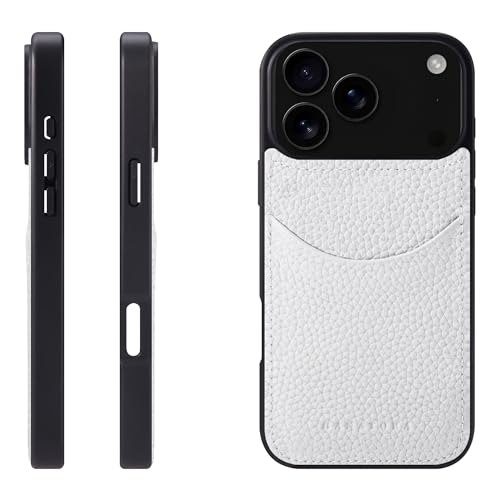 HANATORA for iPhone 17ProMax �P�[�X �{�v �ϏՌ� �X�}�z�P�[�X �X�}�z �R�[�h�z���_�[ �t�� �V�������N�J�[�t���U�[ �M�t�g �}�O�l�b�g�Ȃ� �z���C�g CPG-17ProMax-White