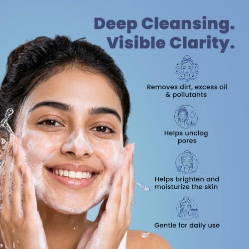 Image of SESA VEDSCIENCE 2% Salicylic Acid, 2% NiacinamideOil Control Face Wash, 200 ml | 10%+ Actives with Neem, Aloe Vera & Tulsi | Helps Control Excess Oil, Cleanse Pores & Reduce Breakouts | For Brighter & Clear Skin