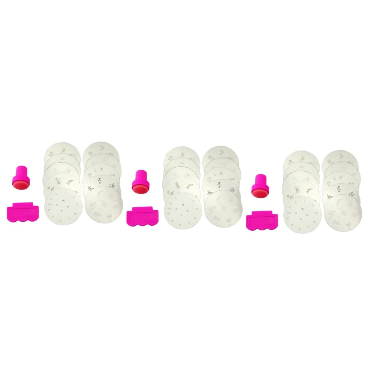 Mipcase 30pezzi Piastre Per Stamping Unghie Kit Completo Per Nail Art Con Stamper e Raschietto Design Unici Per Manicure Fai Te Compatte e Materiali Di Qualità