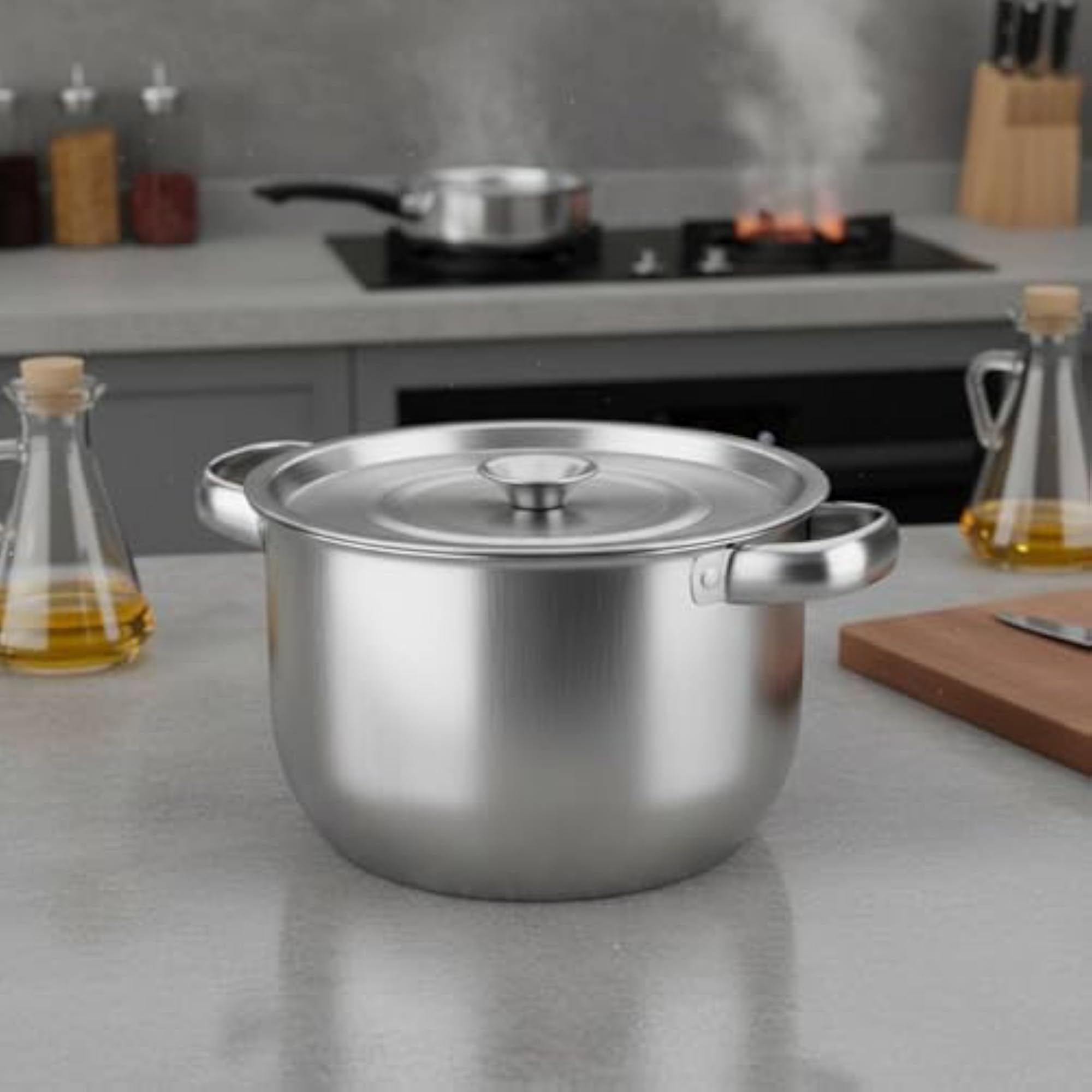 Large Capacity Grease Keeper with Strainer, 3L