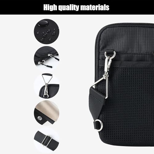 Sac banane tendance pour homme, pochette de poitrine compacte et imperméable multiposition