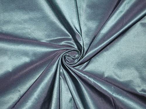 Tissu taffetas de pure soie bleu foncé 152cm pour robe haute couture