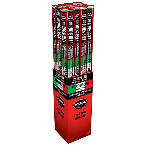 Jack Link's Pepperoni Beef Stick 1.84 oz. Pegged - Case of: 24;24
