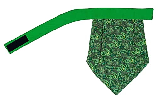 Image of formal cravat set for men with pocket square Men's Cravat Necktie, Self Design Microfiber Dark Multi color Free Size