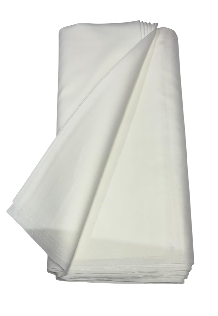 BKRKJ for Women & Men Merino Wool Spun Fabric for Stitching Woollen Suits Salwars Shirts Kurta Pyjama Pathani Suits Blouse Scarf Patiyala Chudidar,Cream 116 (1.5 Meter)