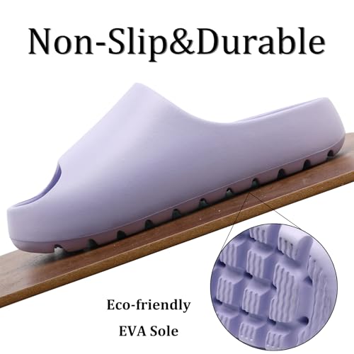 Image of Jaeynow Cloud Slides for Women,Unisex EVA Soft Recovery Slides,Thick Sole Open Toe Mens Pillow Slides Shower Shoes Outdoor&Indoor House Slippers
