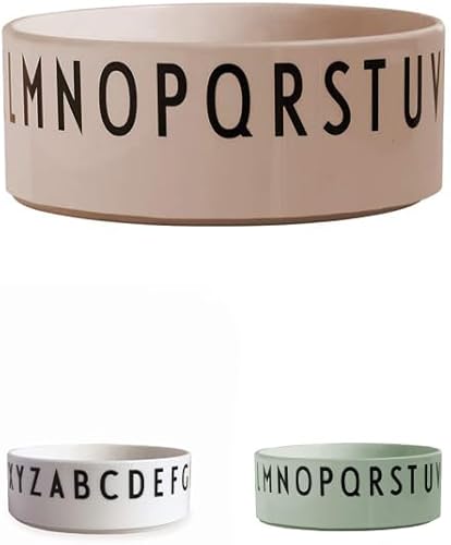 Miniatura 2 de Design Letters Eat & Learn - Cuenco infantil con diseño de Tritan en Dinamarca, 10 onzas, cuenco de cereales para niños sin BPA, cuenco irrompible