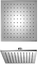 دش علوي - مصنوع من النحاس- بلون رمادي فضي- رأس دش - 200x200 ملم من ديورافيت