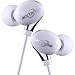 Acctrend Earphones Headphones Sport Headphones Earbuds 3.5mm Ae8-sp In-ear with Microphone Volume Adjustment Super-buss White