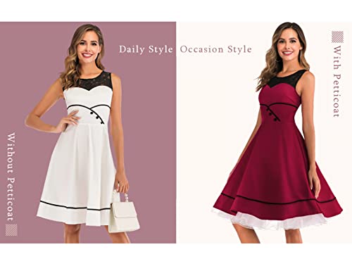 Bbonlinedress Women's 50s Petticoat Skirt Vintage Tutu Crinoline Underskirt 25"2