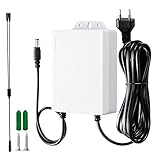 【Compatibilité Étendue 12V 2A】 : Conçu spécifiquement pour les appareils 12V avec un courant allant jusqu'à 2A (24W max). Doté d'une interface DC 5.5*2.1mm(compatible 2.5mm), il s'adapte parfaitement aux routeurs, modems, caméras IP, systèmes de contrôle d'accès et distributeurs d'eau pour animaux.