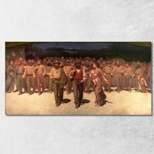 Il Quarto Stato G. Pellizza da Volpedo, gpv15 Quadro Stampato