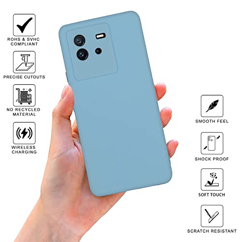 Image of SPRIG Compatible with IQOO Neo 6 5G Phone TPU Basic Premium Back Cover Drop Tested Shock Proof Mobile Case for Men, Women, Boys and Girls with Camera Protection (Light Green)