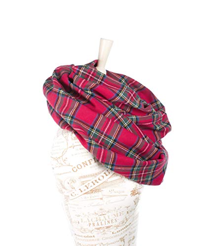 Plaid Infinity Scarf (Red Royal Stewart Tartan)2
