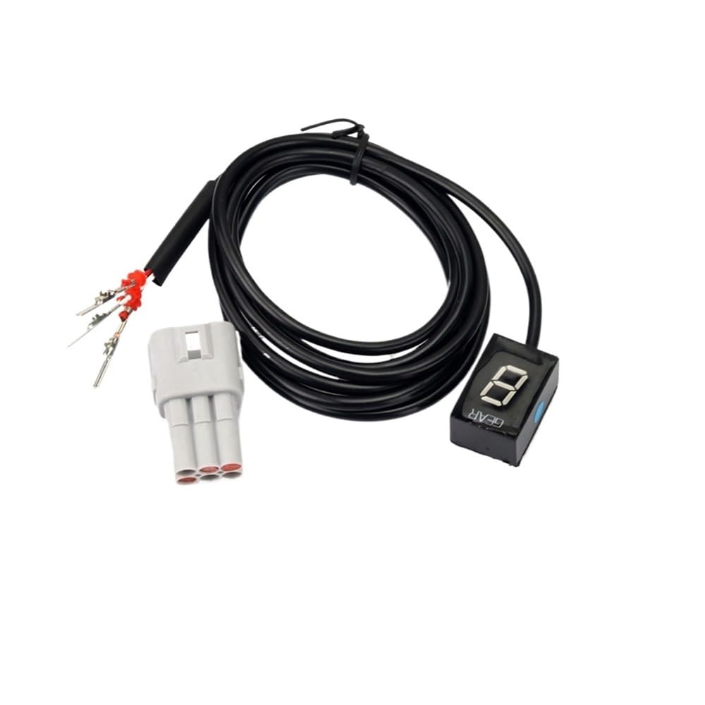 Indicatore Digitale di Marcia per Moto, indicatore di Marcia 1-6 per SV650 SV 650 2003-2010 2011 2012 2013 2014 Accessori per Moto Indicatore di velocità della Marcia (Rosso)