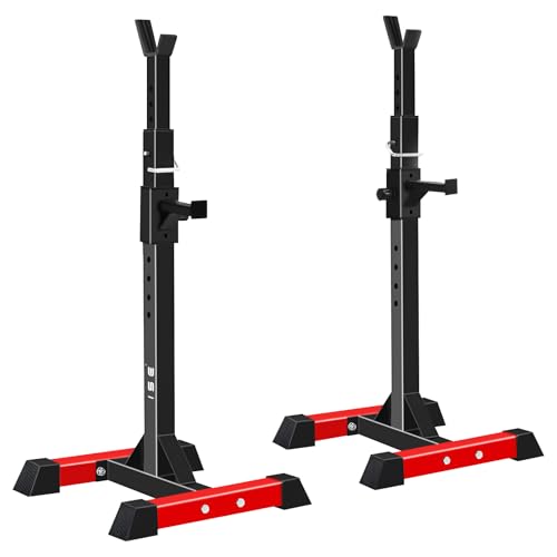 ISE Squat Rack Langhantelständer mit 6 Höhenverstellbar Hantelständer...