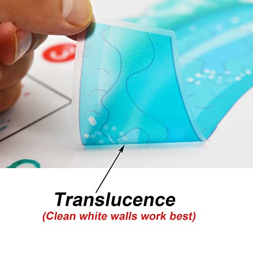 Maydahui Little Mermaid Wall Decal Mermaid Fish Seaweed Bubble Wall Stickers (22*24 Inch) Waterproof Peel & Stick Removable Diy Art Mural Decor For Girls Kids Bedroom Nursery Bathroom Christmas Gift #TOP5