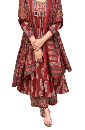 Beautiful Anarkali Kurta Set Designs for Women to Try This Season 2026 15 Nermosa Women's Printed Anarkali Kurta Palazzo Set with Dupatta |...
